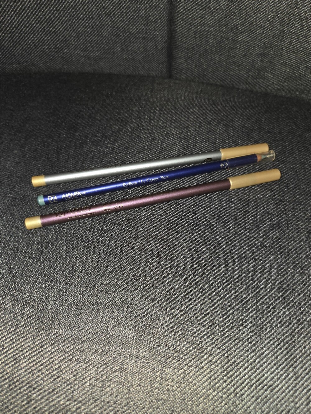 Trio Eye Liner Pencils — Silver, Blue, Plum